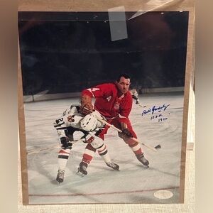 Vintage Hockey Action Photograph Frame